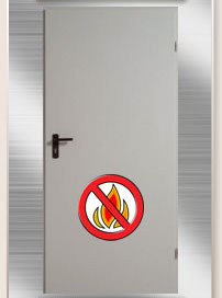 Металлические двери с противопожарной защитой